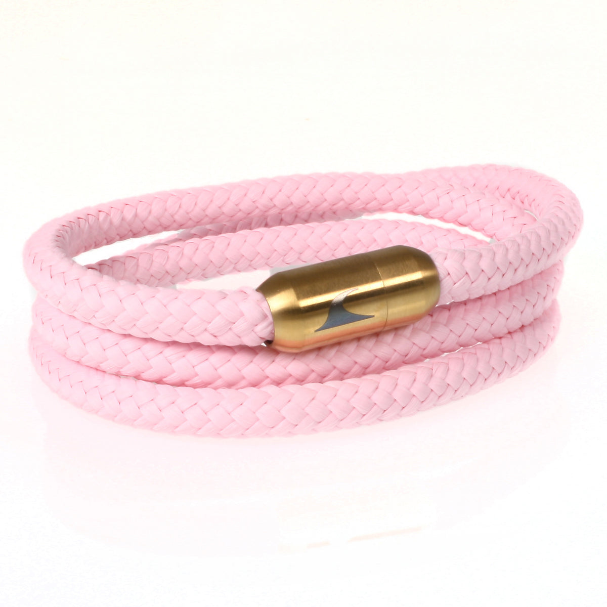 Damen-Segeltau-Armband-Storm-rosa-gold-geflochten-Edelstahlverschluss-vorn-wavepirate-shop