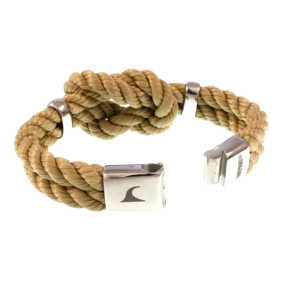 Damen-Segeltau-armband-pure-beige-natur-silber-geflochten-kordel-Edelstahlverschluss-offen-wavepirate-shop-k
