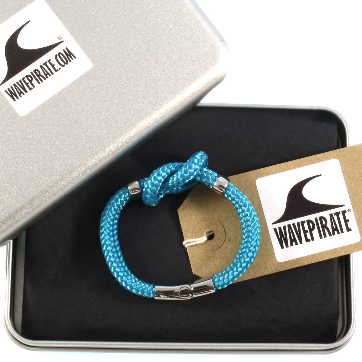 Damen-Segeltau-armband-pure-blau-silber-geflochten-Edelstahlverschluss-geschenkverpackung-wavepirate-shop-st