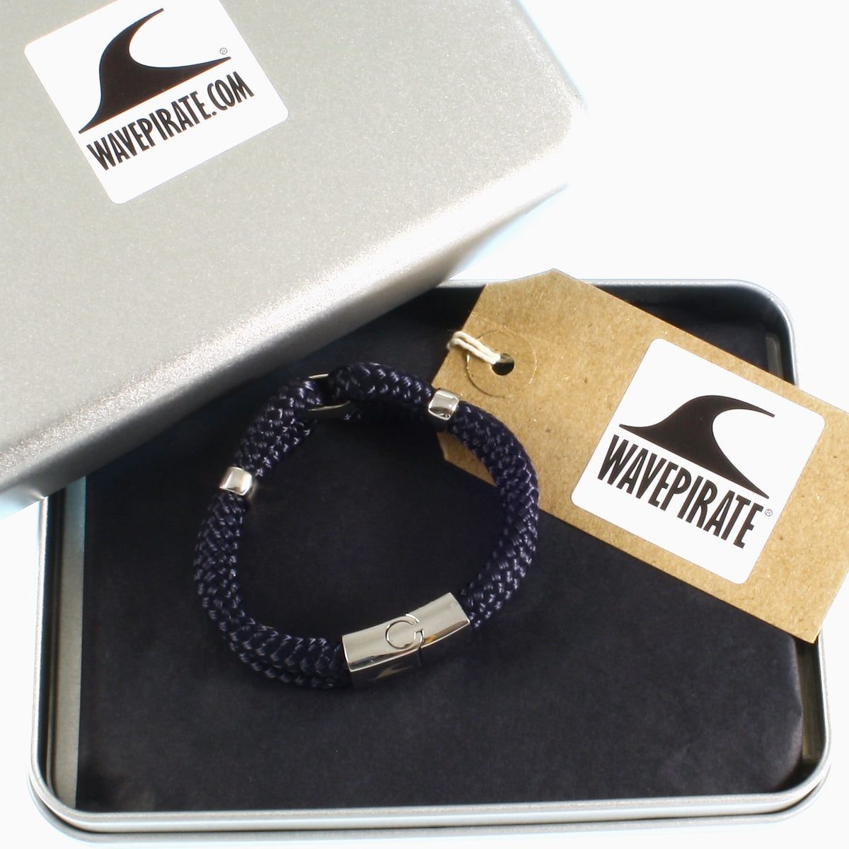 Damen-Segeltau-armband-roma-nachtblau-geflochten-Edelstahlverschluss-geschenkverpackung-wavepirate-shop-st