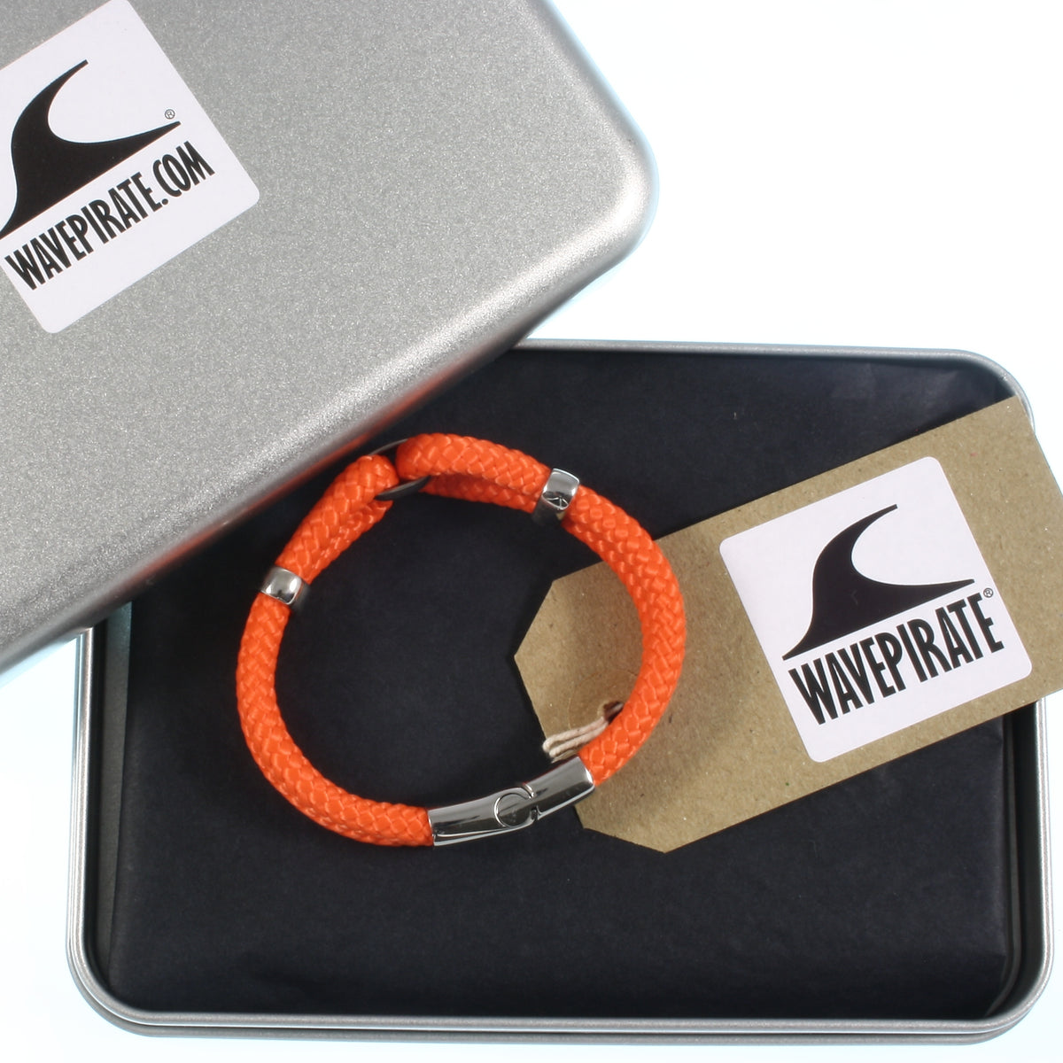Damen-Segeltau-armband-roma-orange-geflochten-Edelstahlverschluss-geschenkverpackung-wavepirate-shop-st