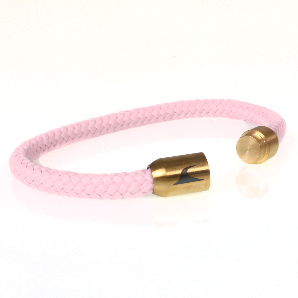 Damen-segeltau-armband-sylt-rosa-gold-geflochten-Edelstahlverschluss-offen-wavepirate-shop