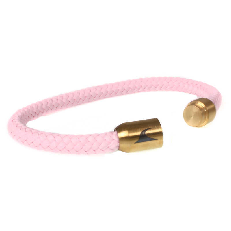 Damen-segeltau-armband-sylt-rosa-gold-geflochten-Edelstahlverschluss-offen-wavepirate-shop-st