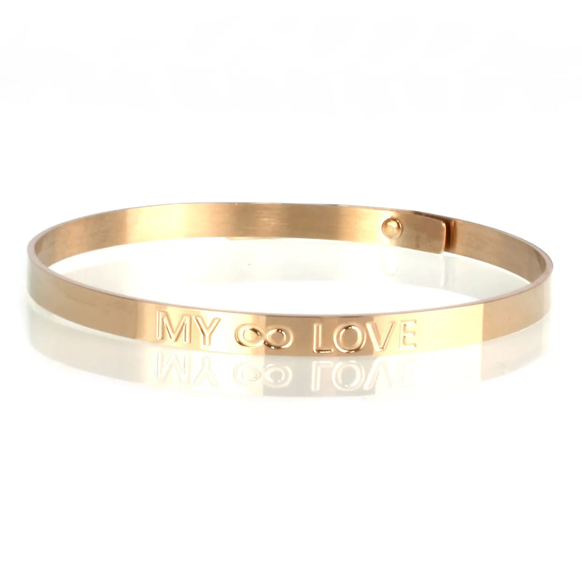 Edelstahl-armreif-Damen-glam-armband-graviert-my-love-rotgold-verstellbar-vorn-wavepirate-shop