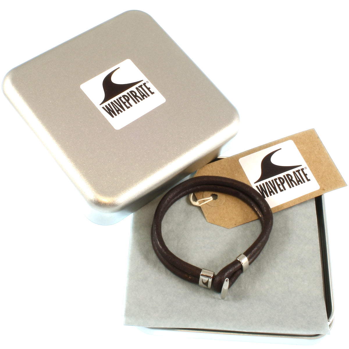 Herren-Leder-Armband-Aruba-braun-massiv-Edelstahlverschluss-geschenkverpackung-wavepirate-shop-r