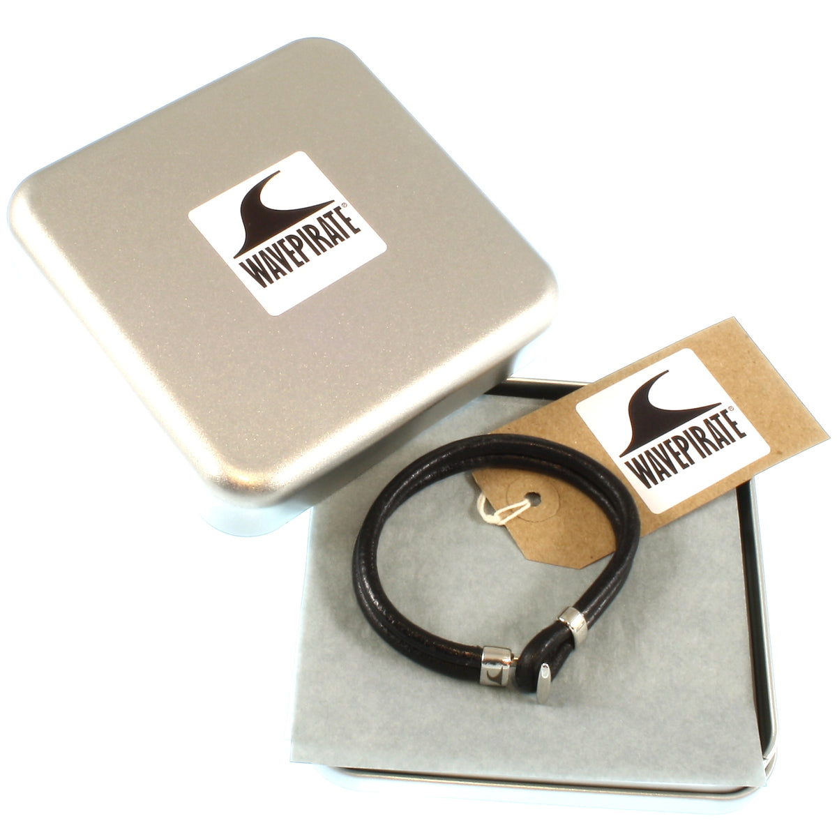 Herren-Leder-Armband-Aruba-schwarz-massiv-Edelstahlverschluss-geschenkverpackung-wavepirate-shop-r