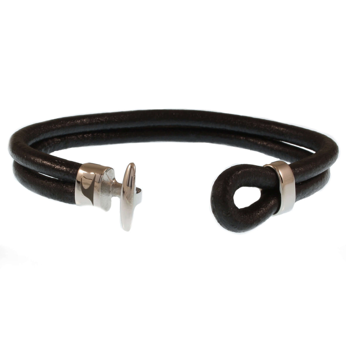 Herren-Leder-Armband-Aruba-schwarz-massiv-Edelstahlverschluss-offen-wavepirate-shop-r
