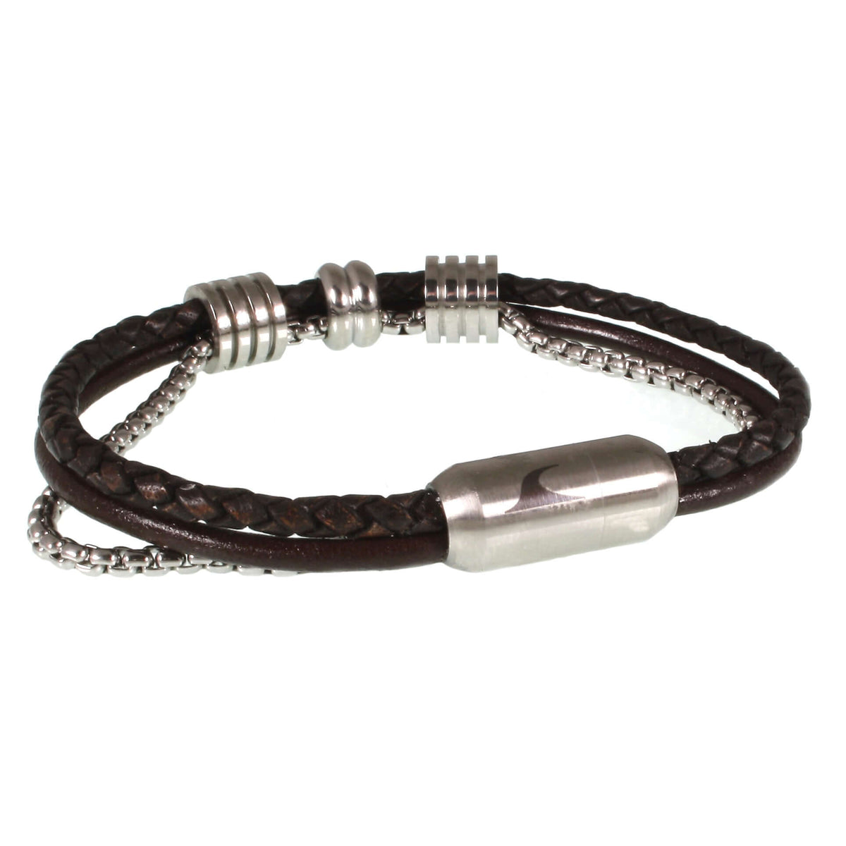 Herren-Leder-Armband-Edelstahlkette-Lex-Braun-geflochten-Edelstahlverschluss-hinten-wavepirate-shop-r