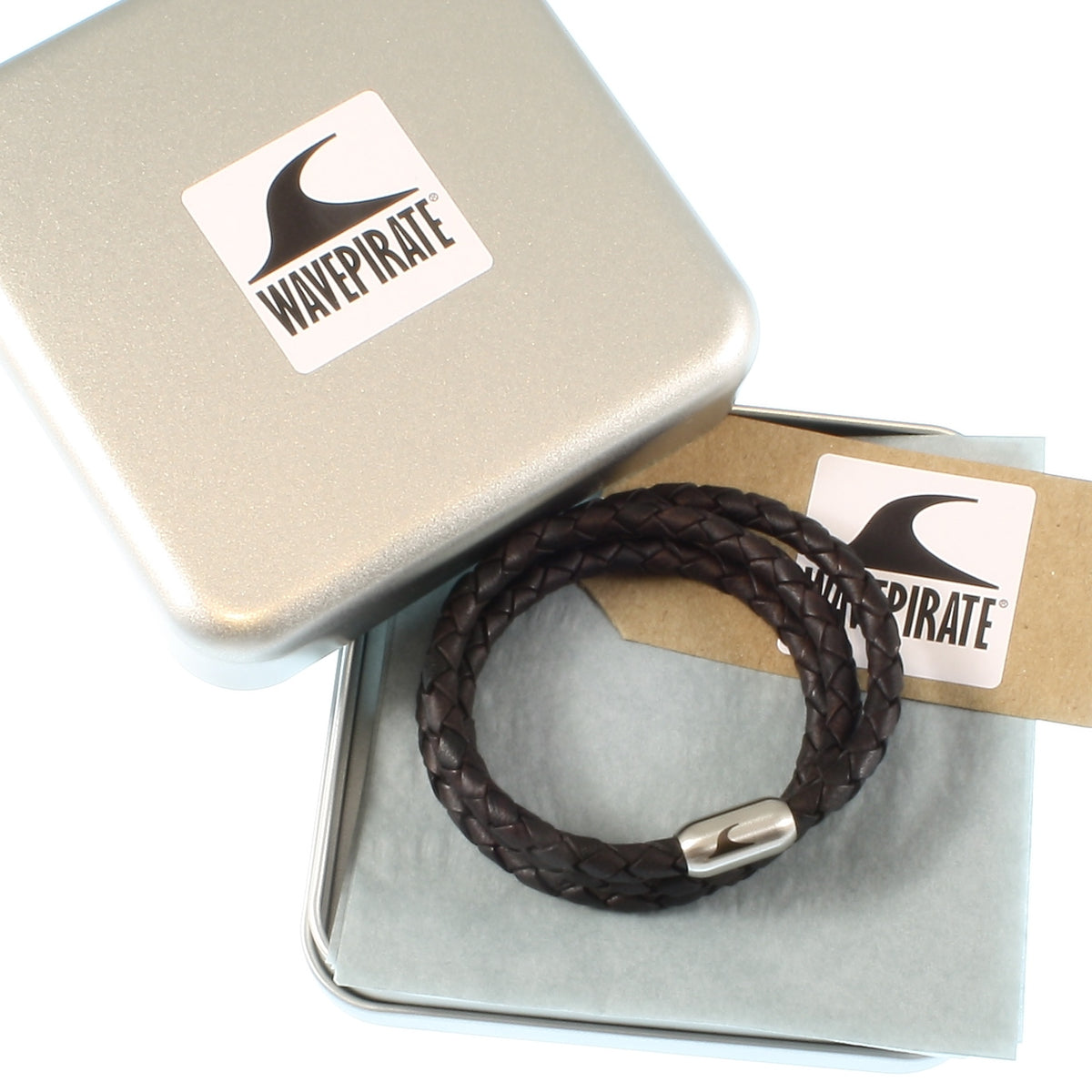 Herren-Leder-Armband-Storm-braun-geflochten-Edelstahlverschluss-geschenkverpackung-wavepirate-shop-f