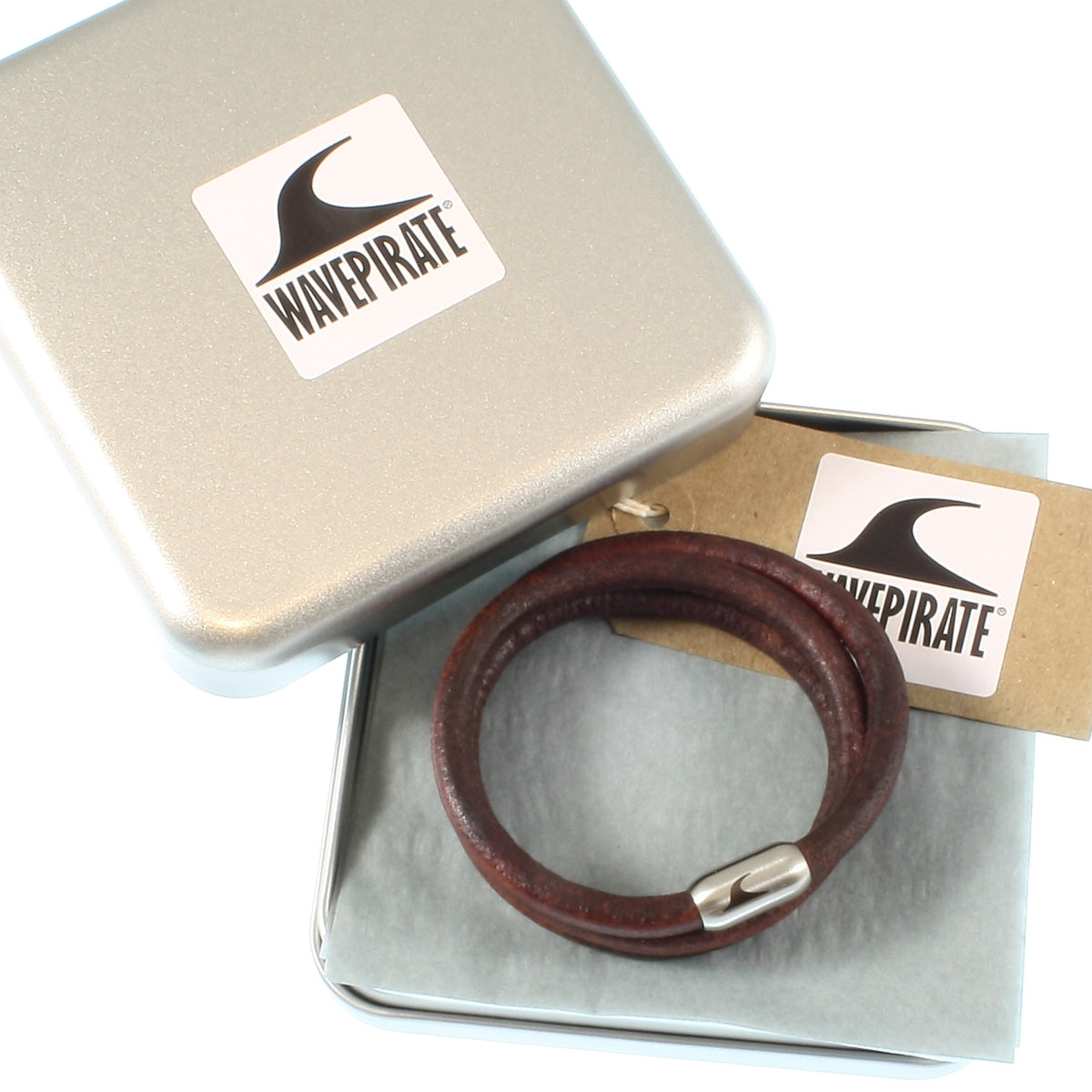 Herren-Leder-Armband-Storm-braun-massiv-Edelstahlverschluss-geschenkverpackung-wavepirate-shop-r