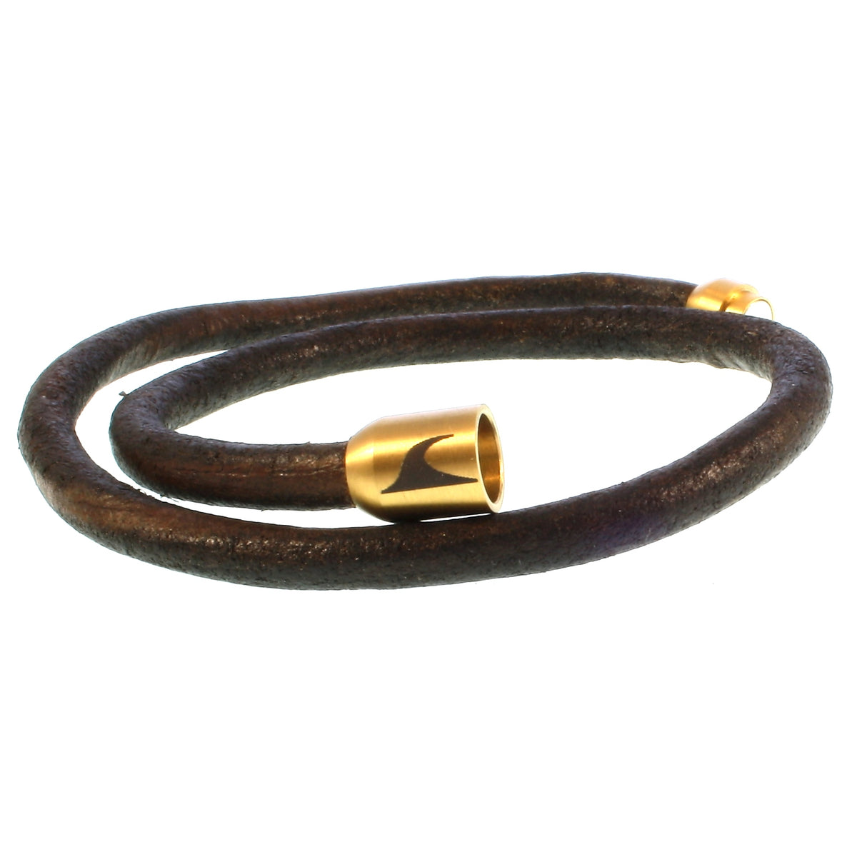 Herren-Leder-Armband-hawaii-braun-gold-massiv-Edelstahlverschluss-offen-wavepirate-shop-r