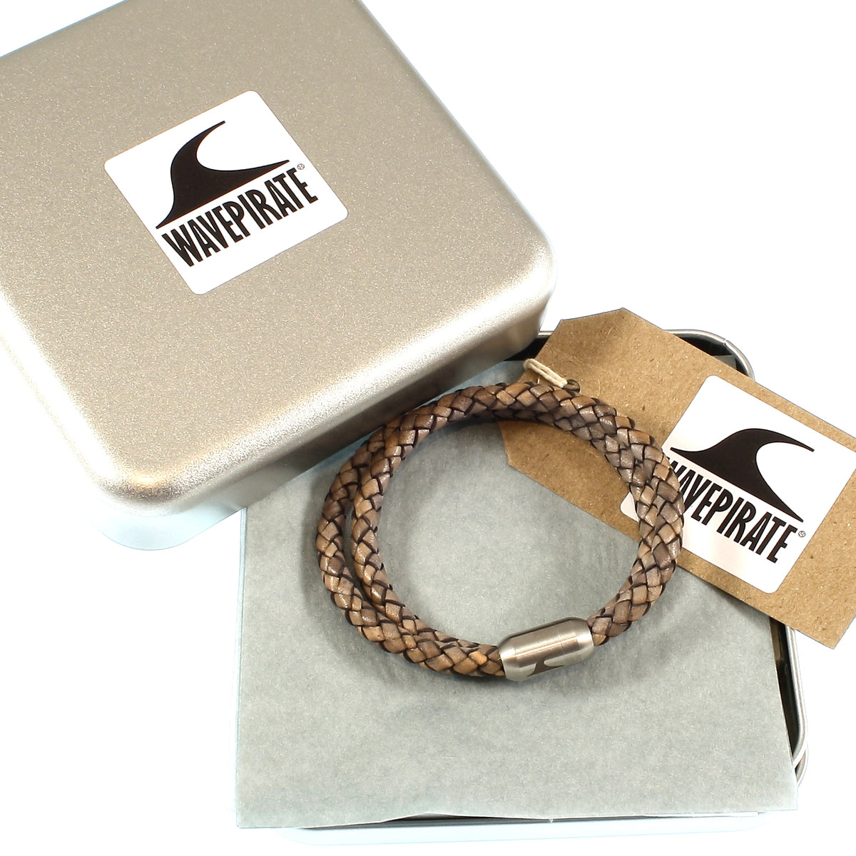 Herren-Leder-Armband-hawaii-nuss-geflochten-Edelstahlverschluss-geschenkverpackung-wavepirate-shop-f