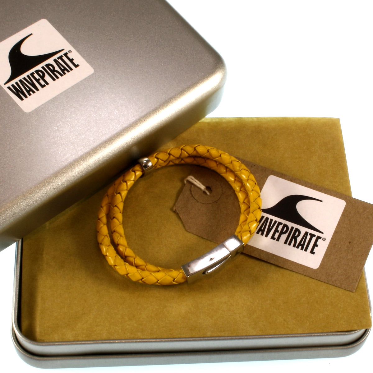 Herren-Leder-armband-damen-two-gelb-geflochten-Edelstahlverschluss-geschenkverpackung-wavepirate-shop-f