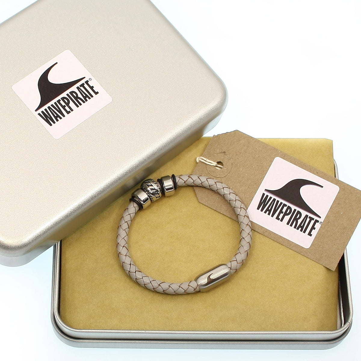 Herren-Leder-armband-steel-grau-silber-geflochten-Edelstahlverschluss-geschenkverpackung-wavepirate-shop-f