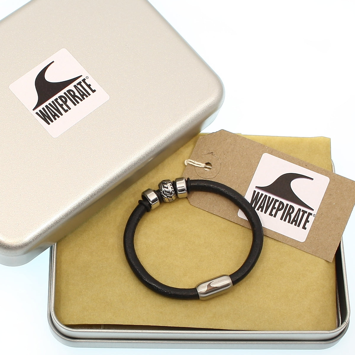 Herren-Leder-armband-steel-schwarz-silber-massiv-Edelstahlverschluss-geschenkverpackung-wavepirate-shop-r