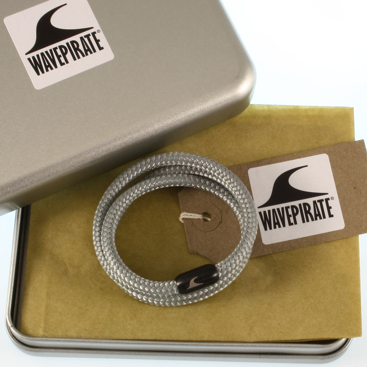 Herren-Segeltau-Armband-Storm-grau-schwarz-geflochten-Edelstahlverschluss-geschenkverpackung-wavepirate-shop-st
