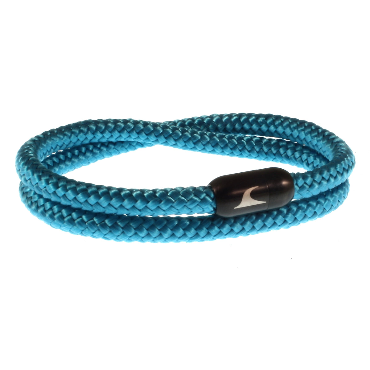 Herren-Segeltau-Armband-damen-hawaii-blau-schwarz-Edelstahlverschluss-vorn-wavepirate-shop-st