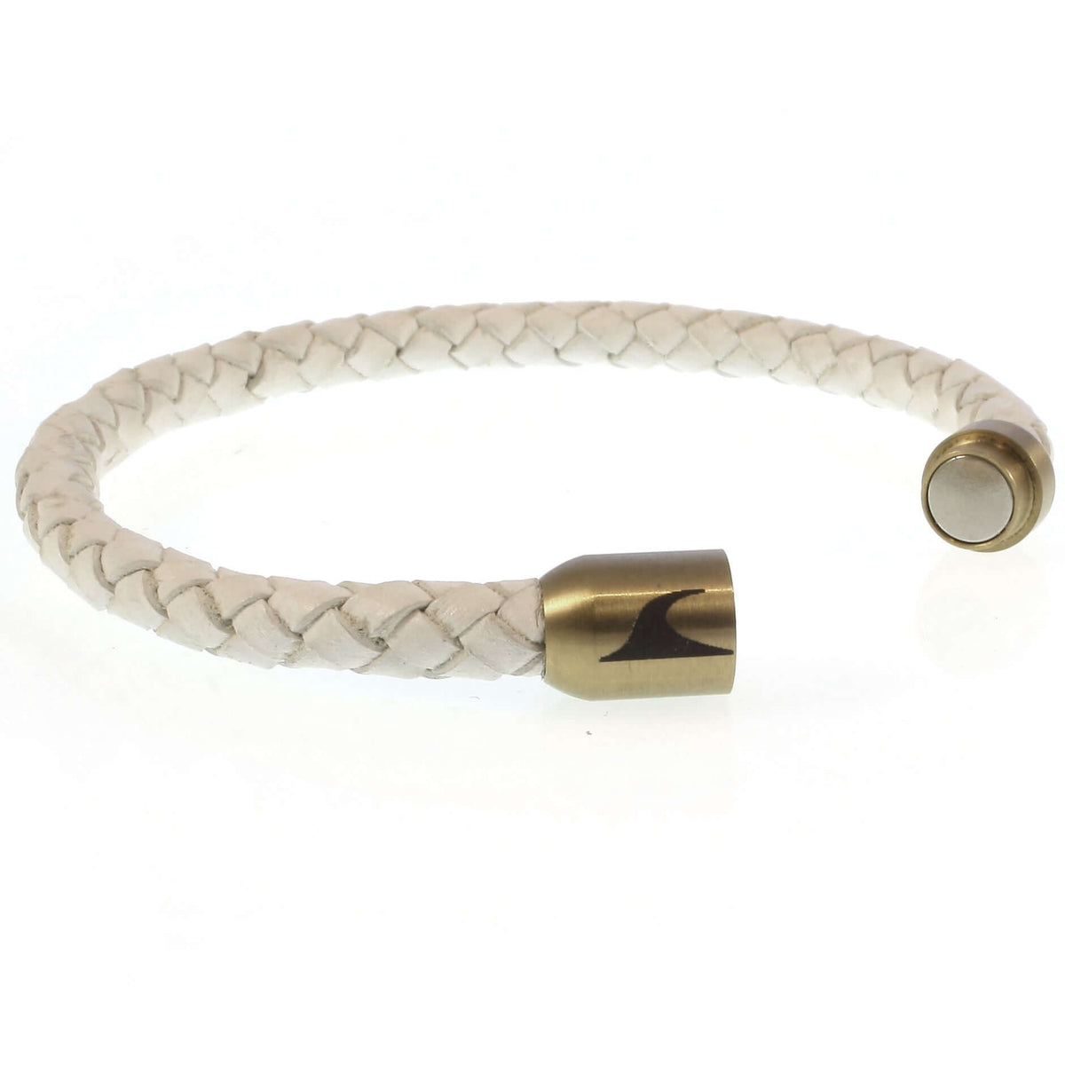 Herren-leder-armband-damen-sylt-weiss-gold-geflochten-Edelstahlverschluss-offen-wavepirate-shop-f