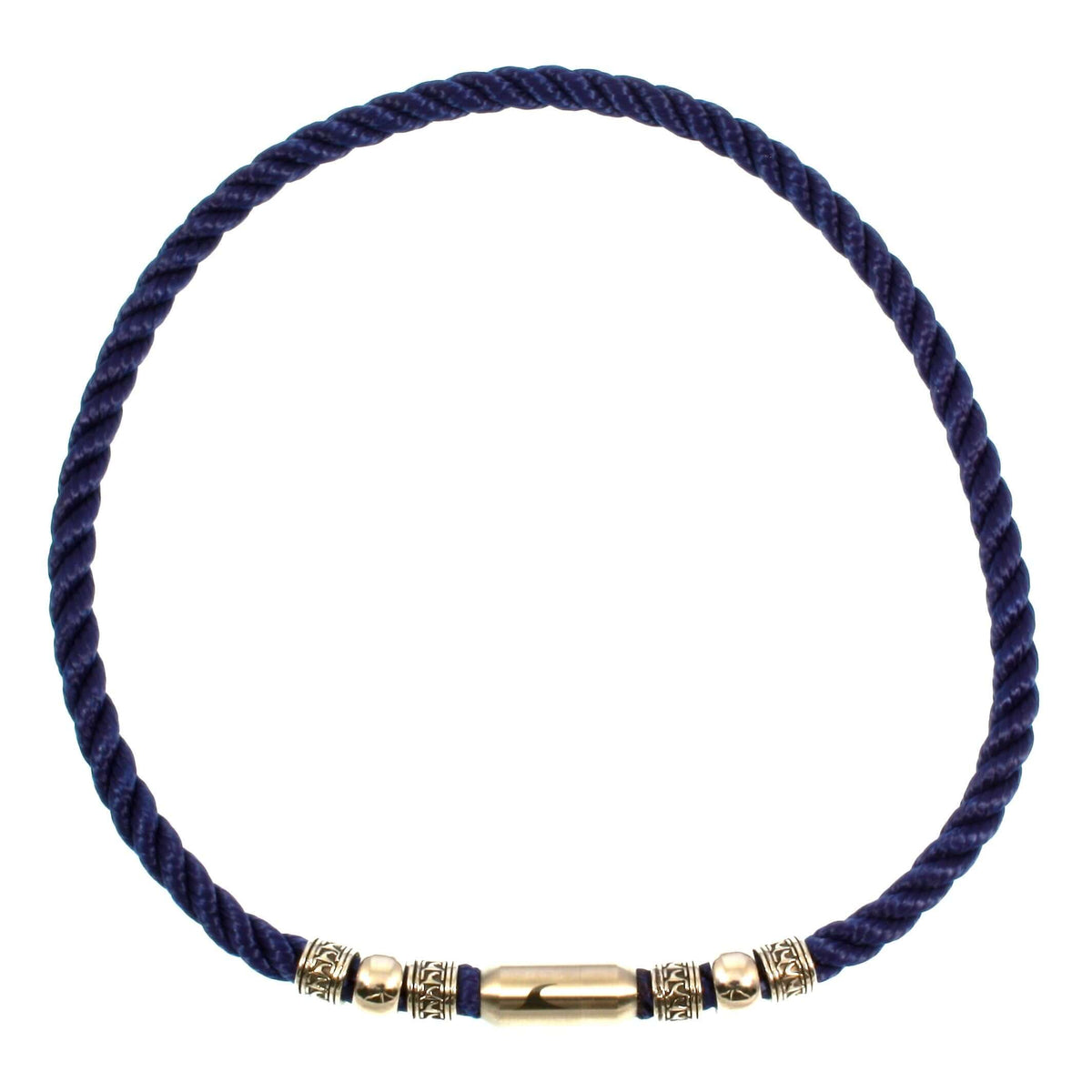Herren-leder-halskette-damen-atoll-blau-silber-geflochten-Edelstahlverschluss-vorn-wavepirate-shop-z8