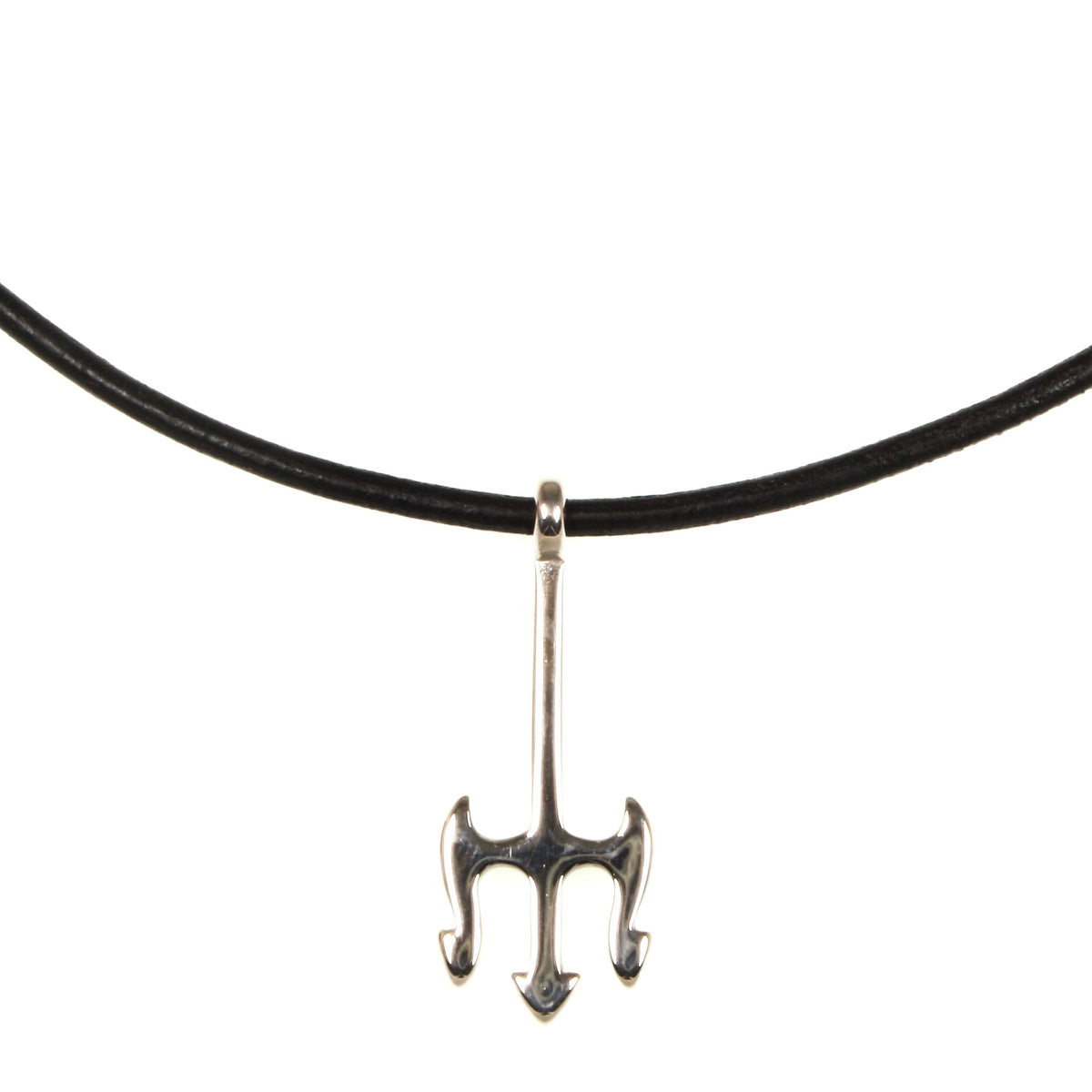 Herren-leder-halskette-damen-neptun-schwarz-riemen-massiv-Edelstahlverschluss-anhaenger-wavepirate-shop-r