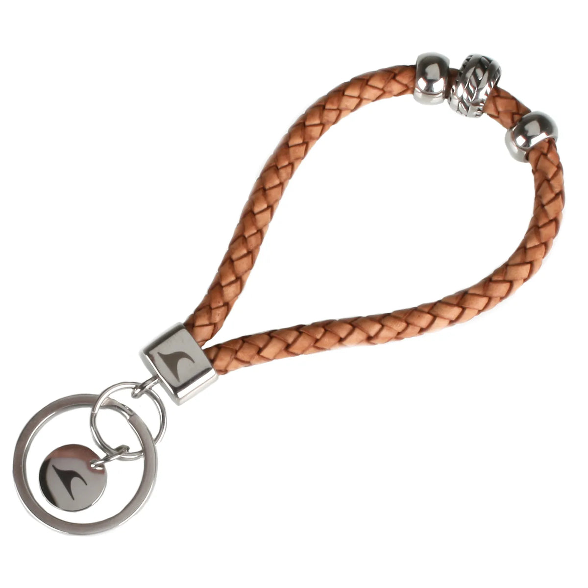 Herren-leder-schluesselanhaenger-damen-wave-cognac-geflochten-vorn-wavepirate-shop-f