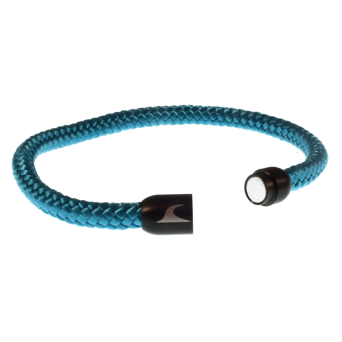 Herren-segeltau-armband-damen-sylt-blau-schwarz-geflochten-Edelstahlverschluss-offen-wavepirate-shop-st