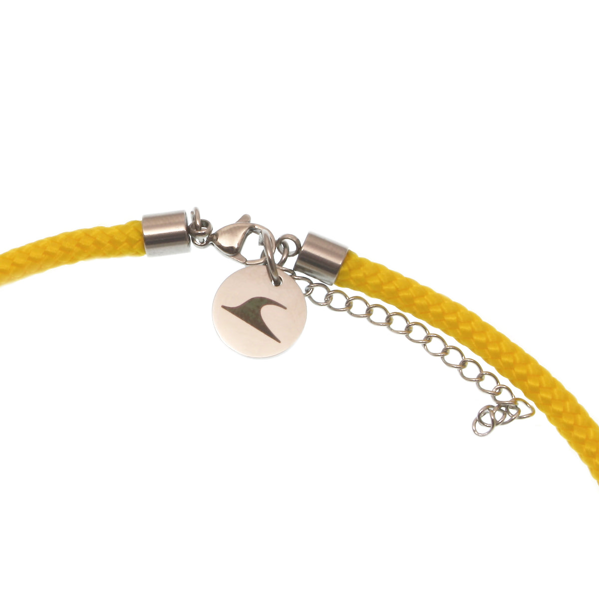 Herren-segeltau-halskette-damen-moby-wal-gelb-geflochten-Edelstahlverschluss-detail-wavepirate-shop-st