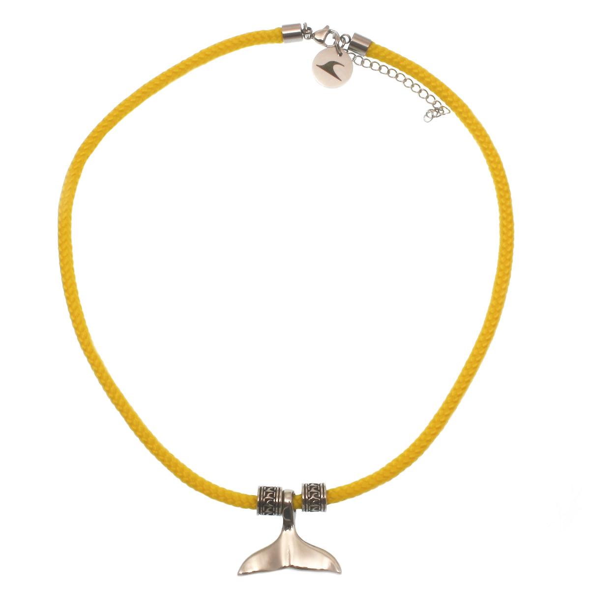 Herren-segeltau-halskette-damen-moby-wal-gelb-geflochten-Edelstahlverschluss-vorn-wavepirate-shop-st