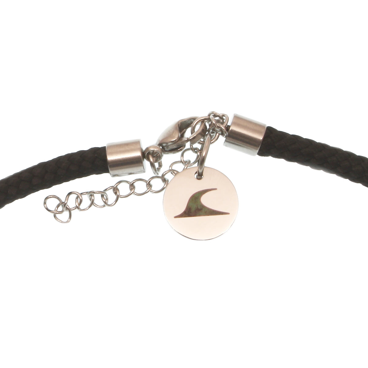 Herren-segeltau-halskette-damen-moby-wal-schwarz-geflochten-Edelstahlverschluss-detail-wavepirate-shop-st