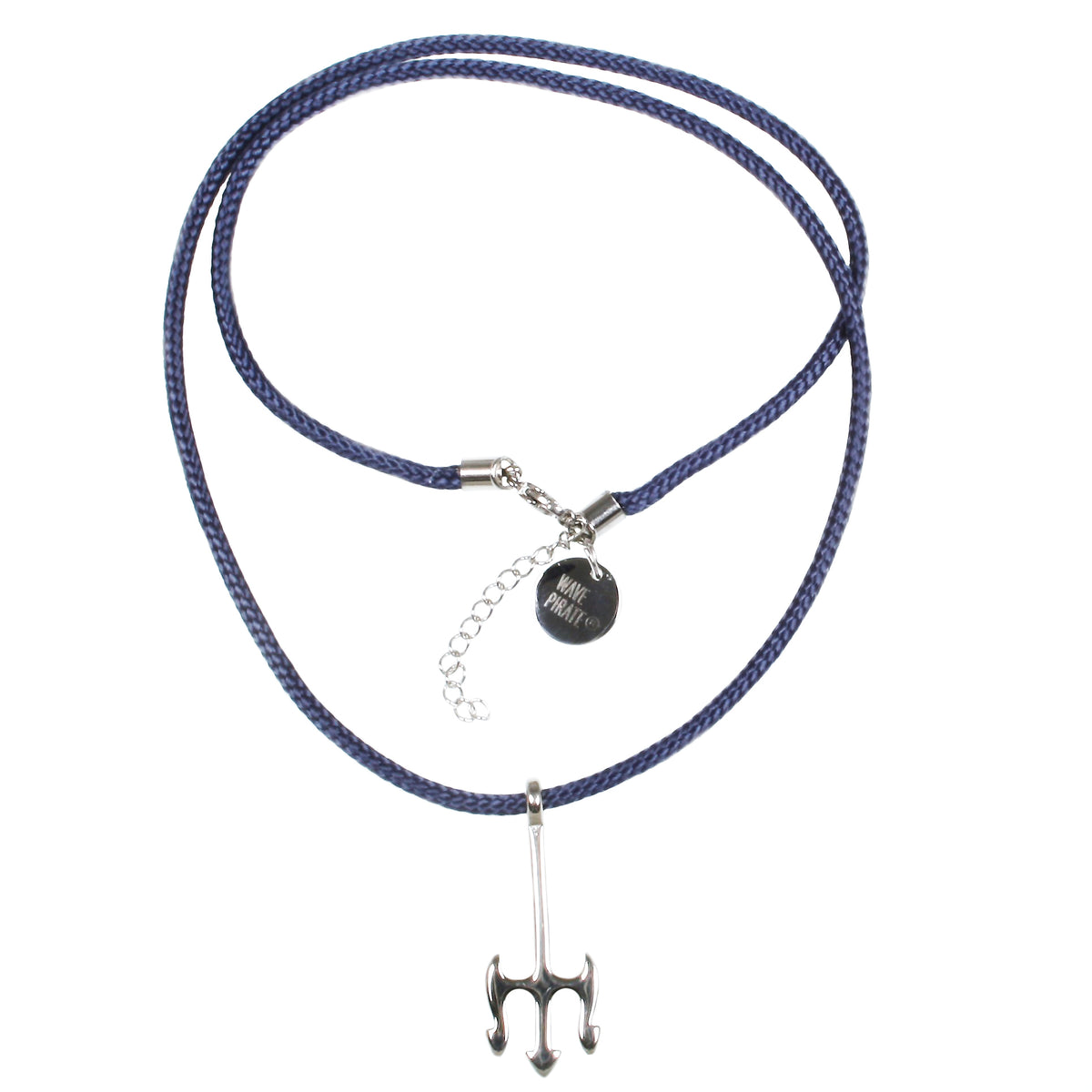 Herren-segeltau-halskette-damen-neptun-blau-geflochten-wasserfest-Edelstahlverschluss-vorn-wavepirate-shop-st