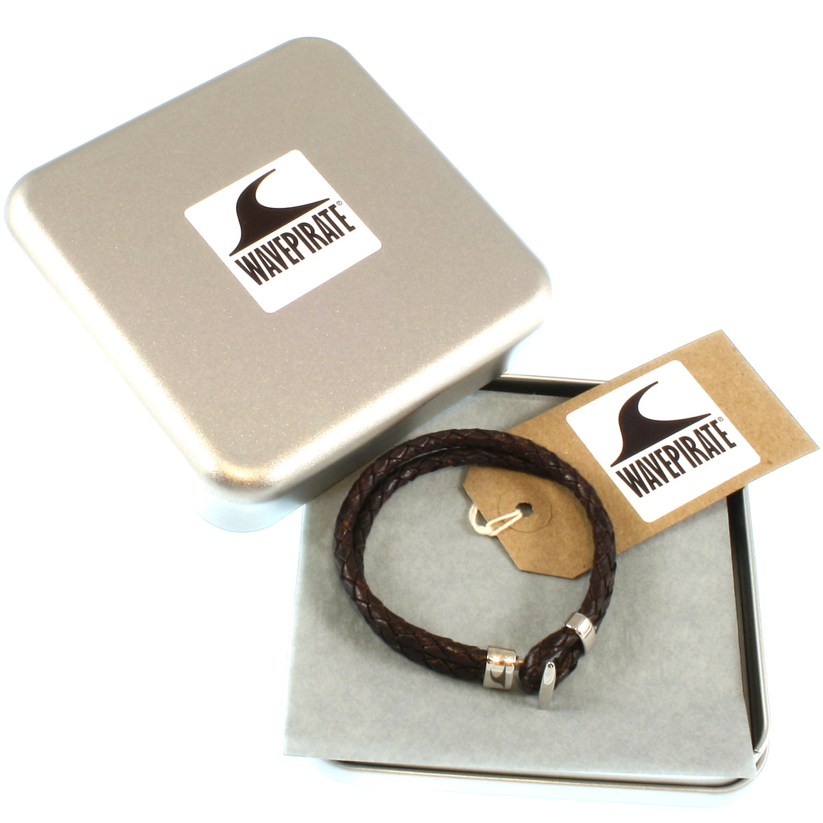 Leder-Armband-Herren-Aruba-braun-geflochten-Edelstahlverschluss-geschenkverpackung-wavepirate-shop-f
