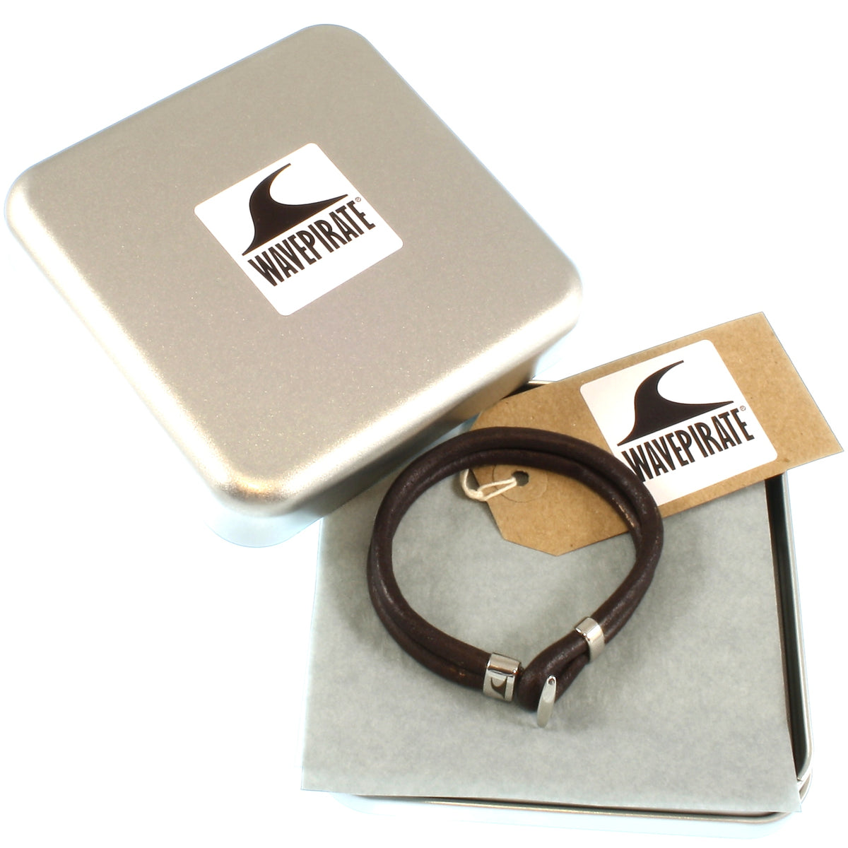 Leder-Armband-Herren-Aruba-braun-massiv-Edelstahlverschluss-geschenkverpackung-wavepirate-shop-r