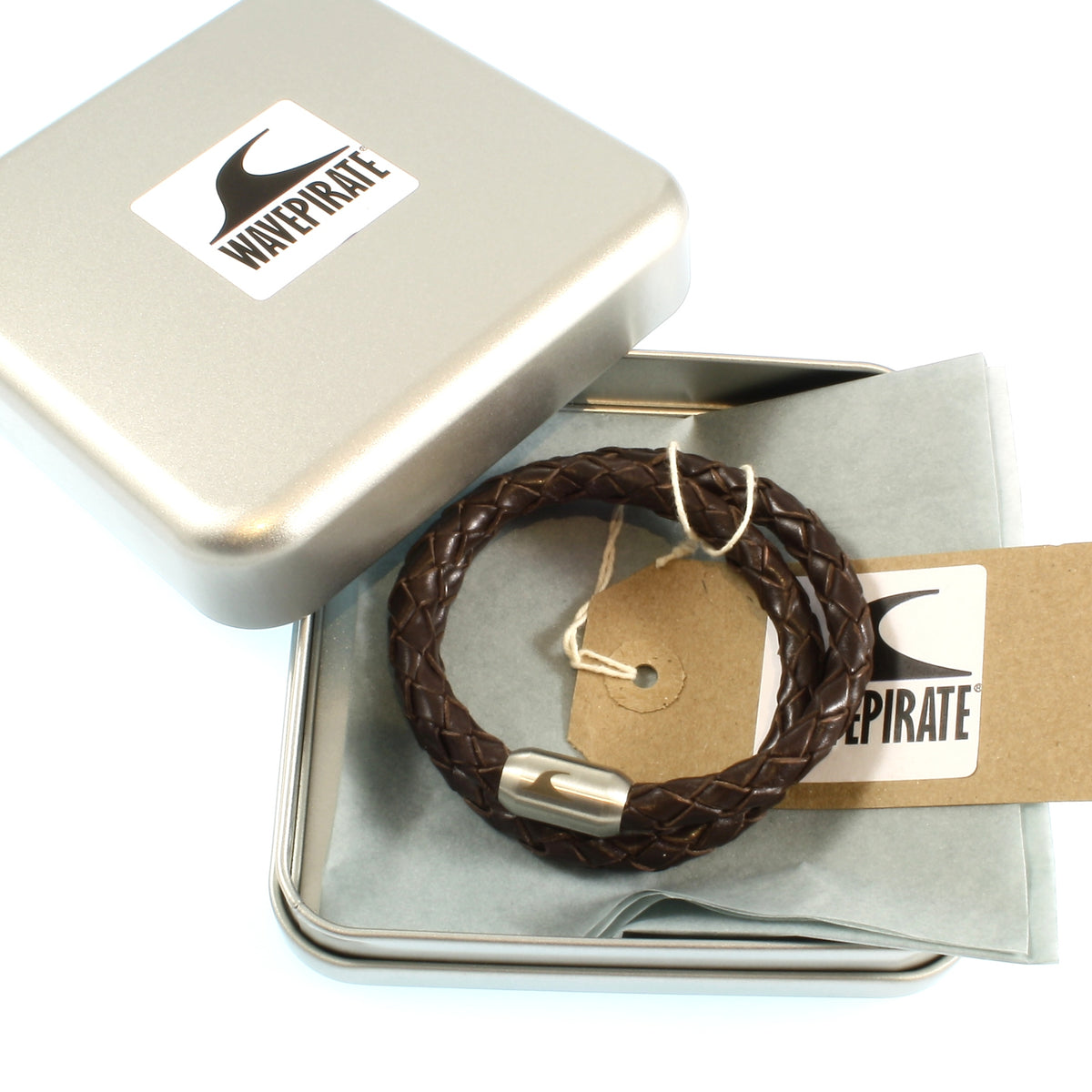 Leder-Armband-Herren-Fuerte-Xl-braun-geflochten-Edelstahlverschluss-geschenkverpackung-wavepirate-shop-f