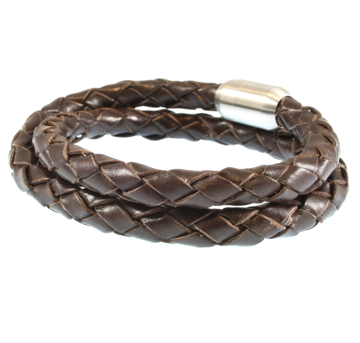 Leder-Armband-Herren-Fuerte-Xl-braun-geflochten-Edelstahlverschluss-hinten-wavepirate-shop-f