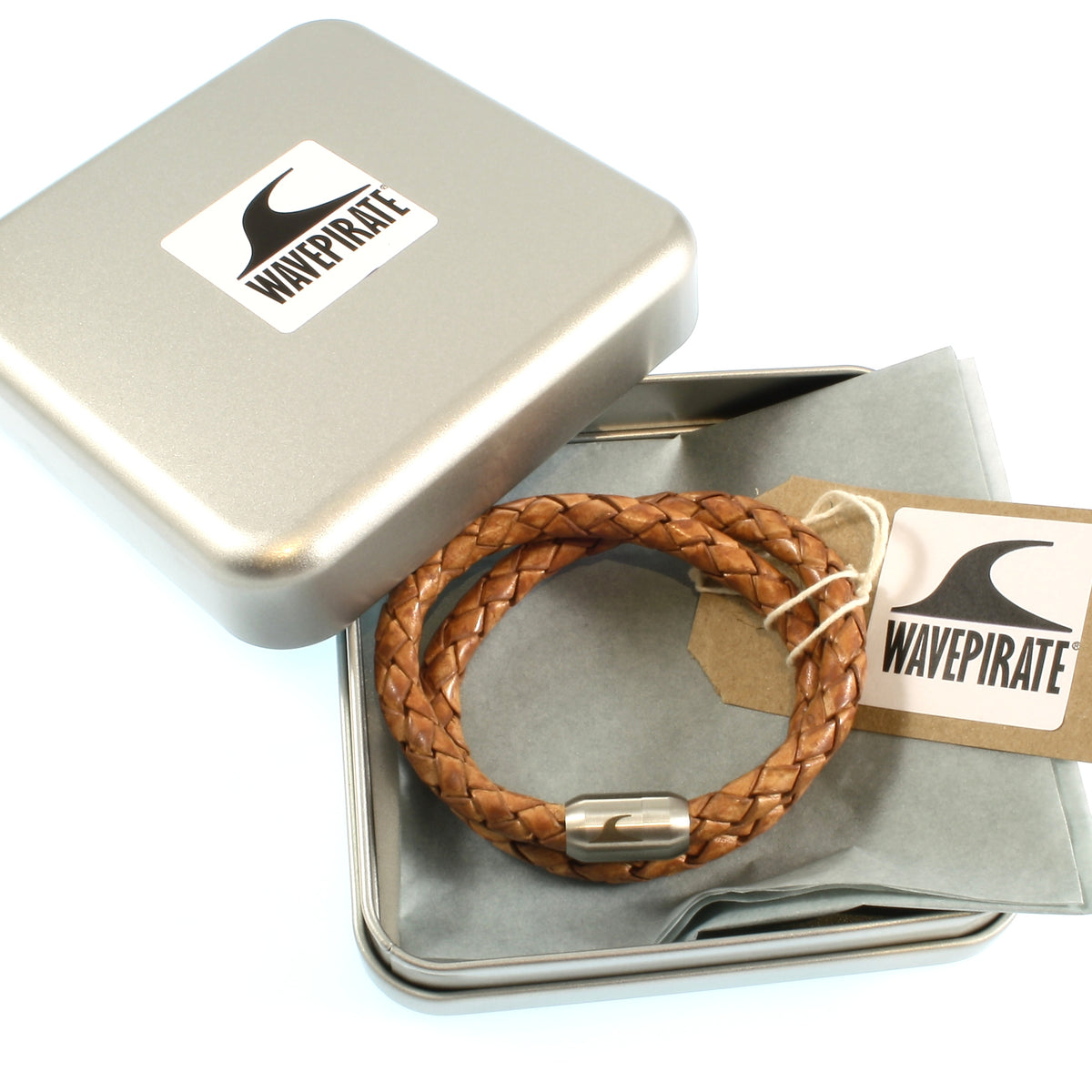 Leder-Armband-Herren-Fuerte-Xl-cognac-geflochten-Edelstahlverschluss-geschenkverpackung-wavepirate-shop-f