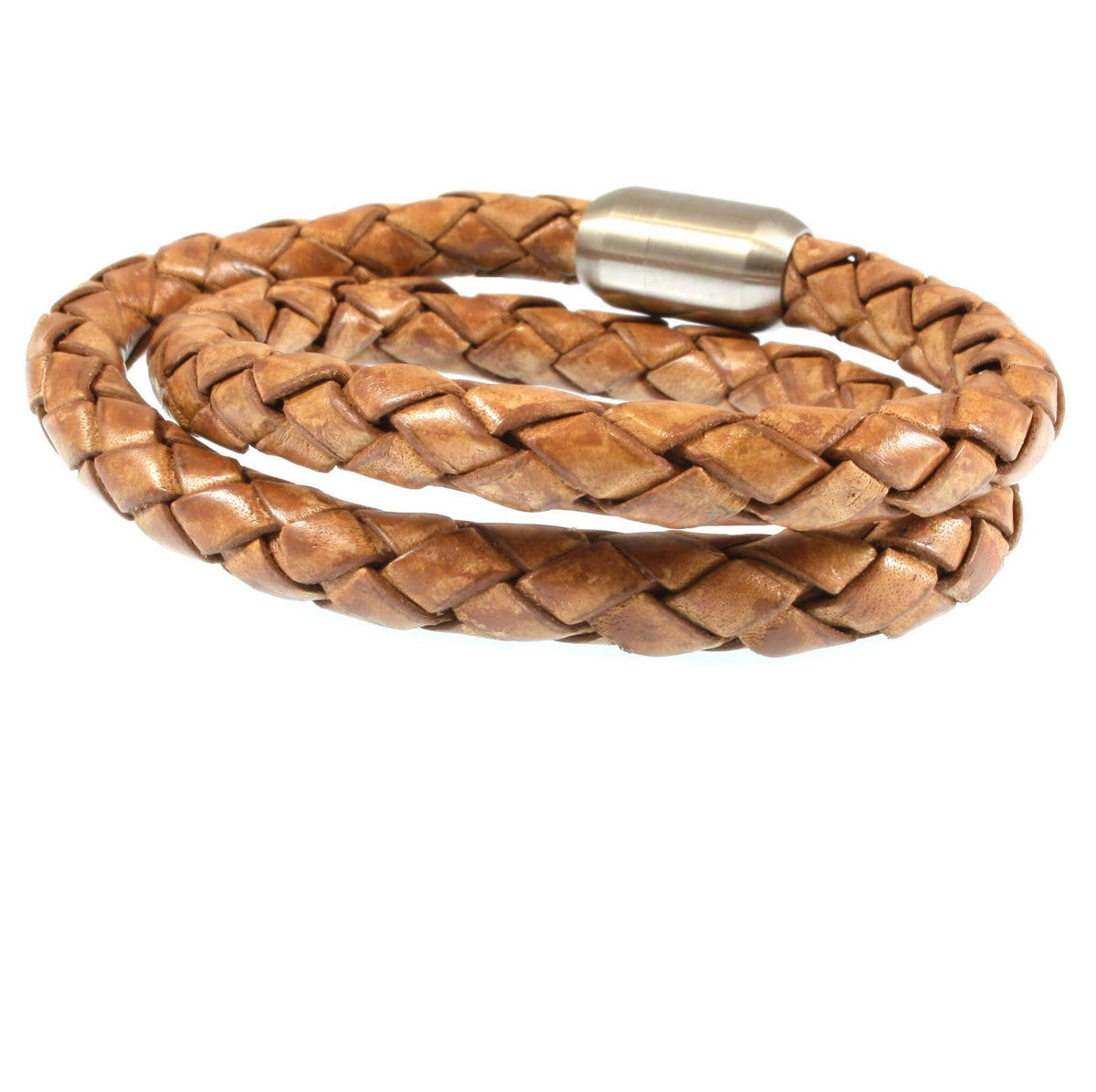 Leder-Armband-Herren-Fuerte-Xl-cognac-geflochten-Edelstahlverschluss-hinten-wavepirate-shop-f