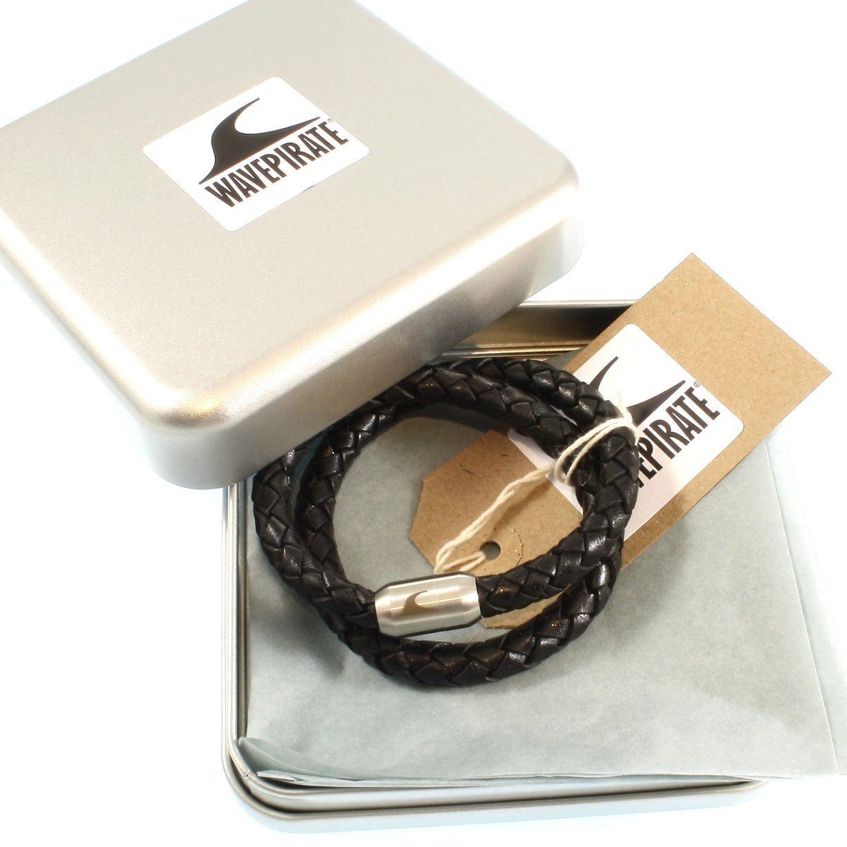 Leder-Armband-Herren-Fuerte-Xl-schwarz-geflochten-Edelstahlverschluss-geschenkverpackung-wavepirate-shop-f