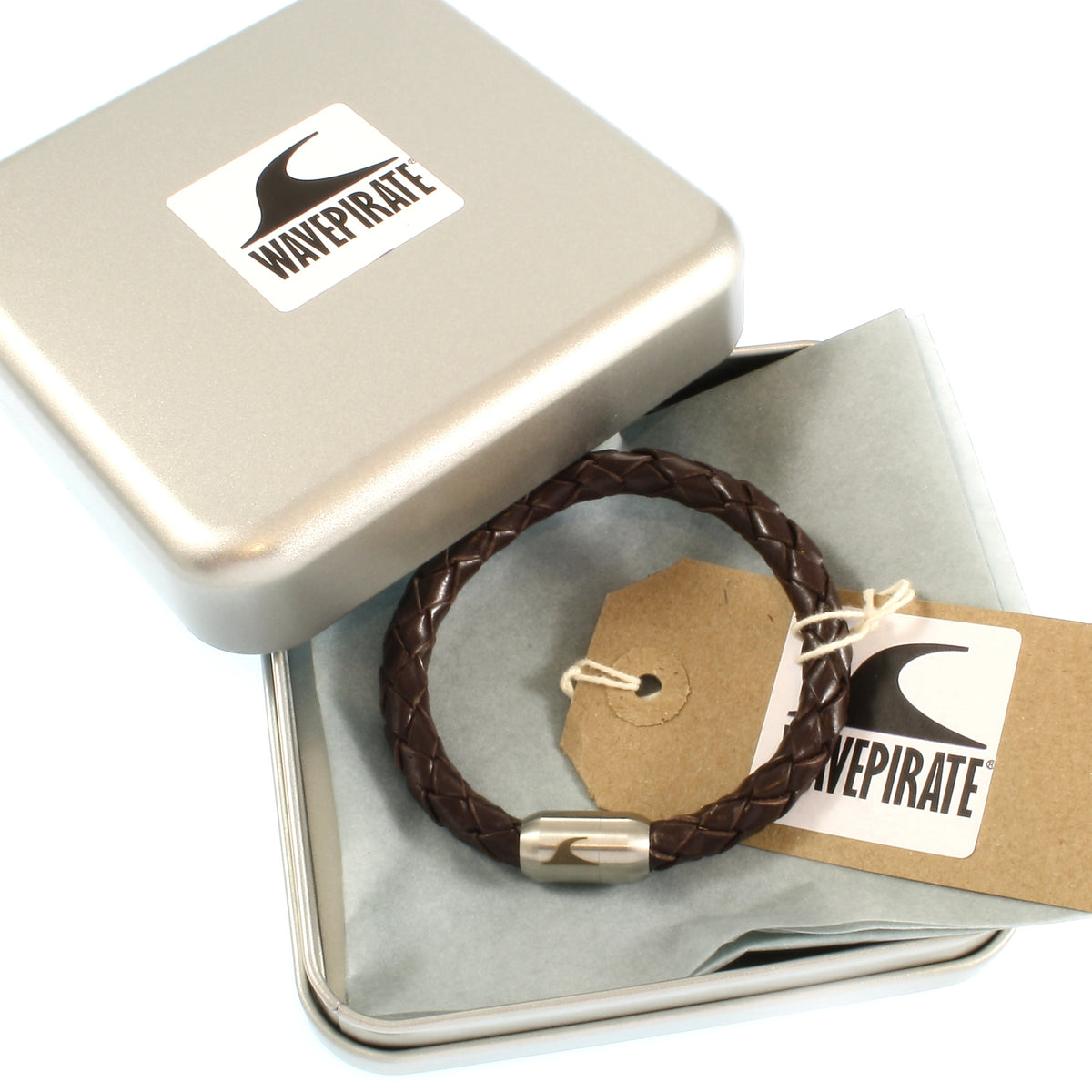 Leder-Armband-Herren-Fuerte-braun-geflochten-Edelstahlverschluss-geschenkverpackung-wavepirate-shop-f