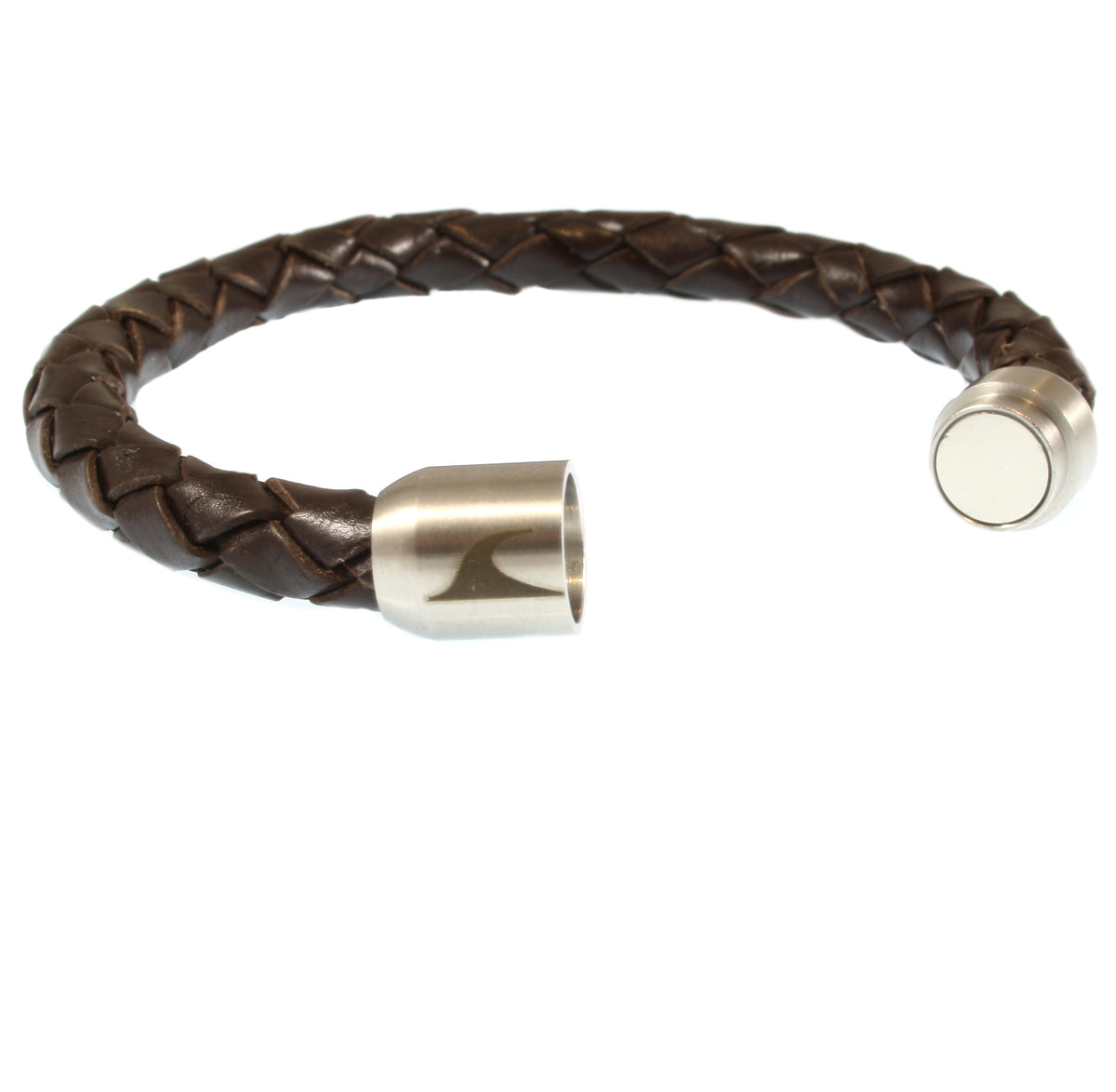 Leder-Armband-Herren-Fuerte-braun-geflochten-Edelstahlverschluss-offen-wavepirate-shop-f