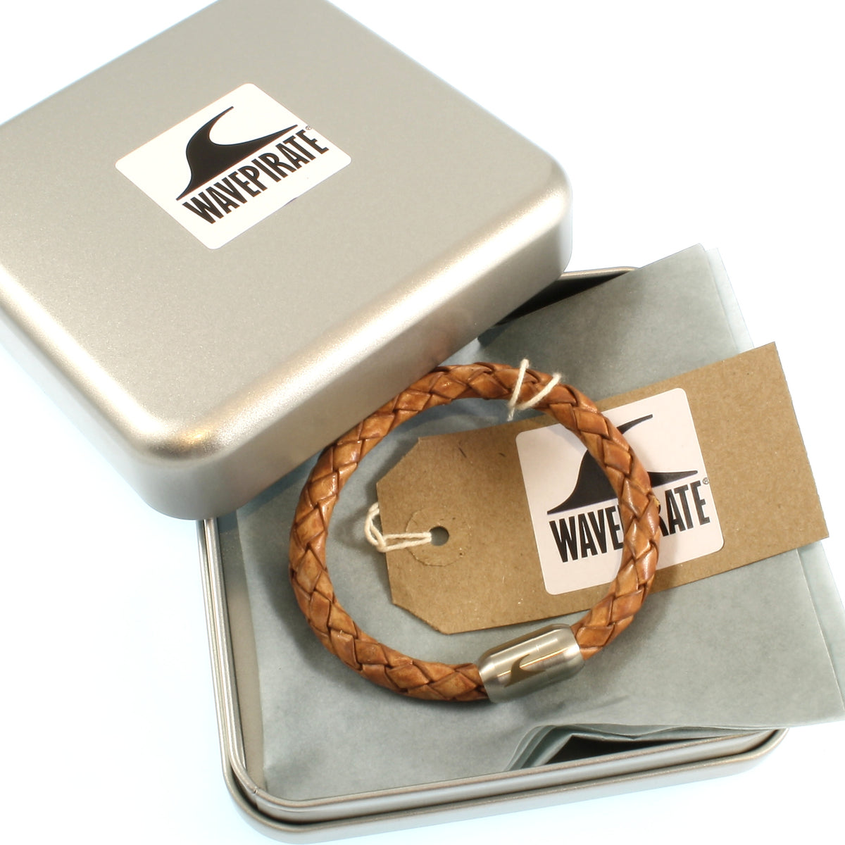 Leder-Armband-Herren-Fuerte-cognac-geflochten-Edelstahlverschluss-geschenkverpackung-wavepirate-shop-f
