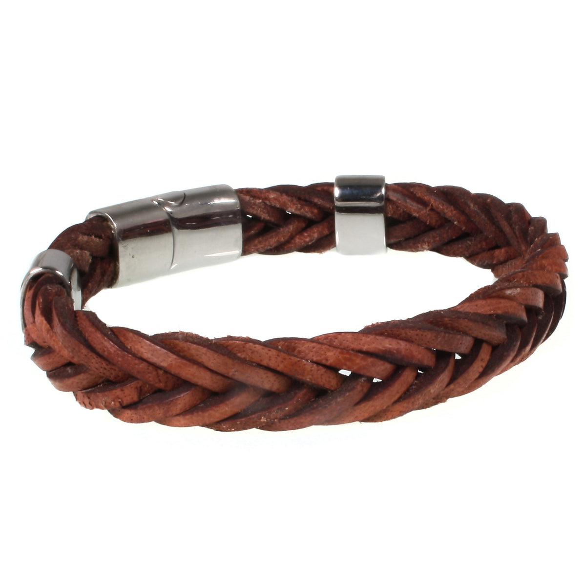 Leder-Armband-Herren-Groove-braun-geflochten-Edelstahlverschluss-hinten-wavepirate-shop-10