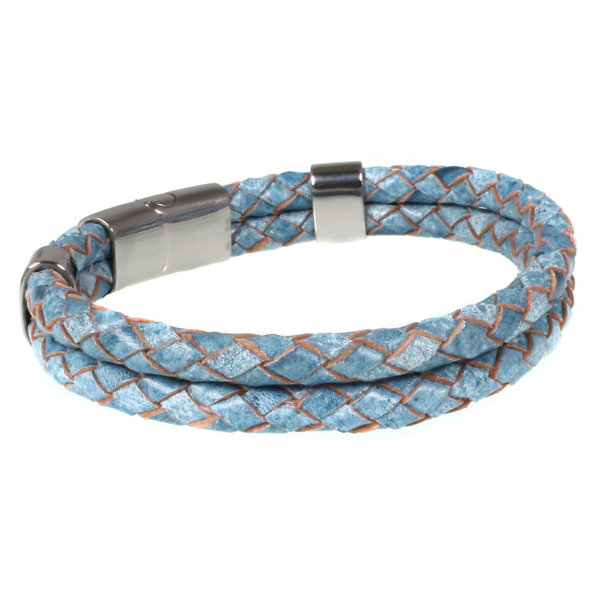Leder-Armband-Herren-Groove-hellblau-geflochten-Edelstahlverschluss-hinten-wavepirate-shop-f