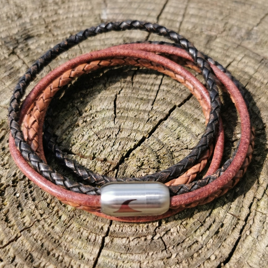 Leder-Armband-Herren-Mixed-cognac-braun-rund-Edelstahlverschluss-detail-wavepirate-shop-lf-1