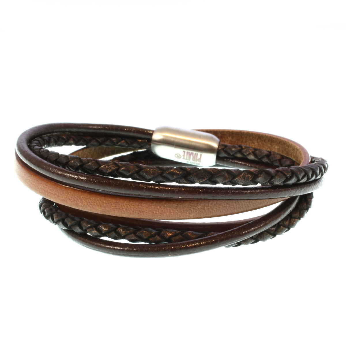 Leder-Armband-Herren-Mixed-cognac-braun-rund-Edelstahlverschluss-hinten-wavepirate-shop-lf