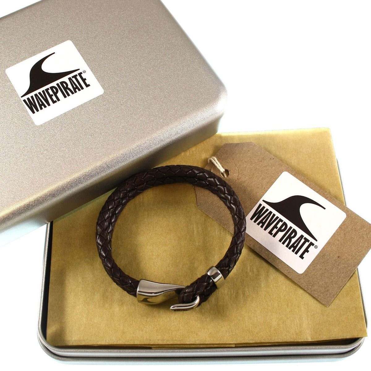 Leder-Armband-Herren-Peak-braun-geflochten-Edelstahlverschluss-geschenkverpackung-wavepirate-shop-f