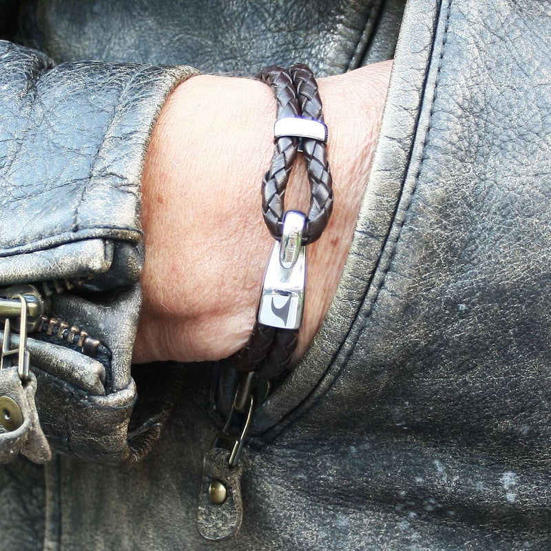 Leder-Armband-Herren-Peak-braun-geflochten-Edelstahlverschluss-getragen-wavepirate-shop-f