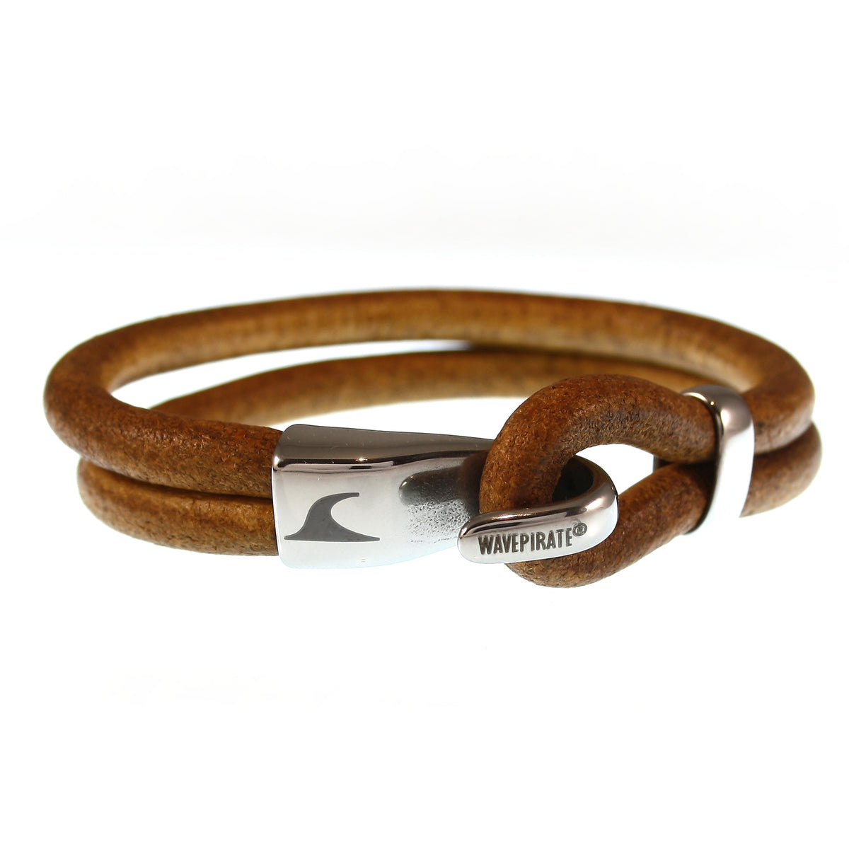 Leder-Armband-Herren-Peak-cognac-rund-Edelstahlverschluss-vorn-wavepirate-shop-r