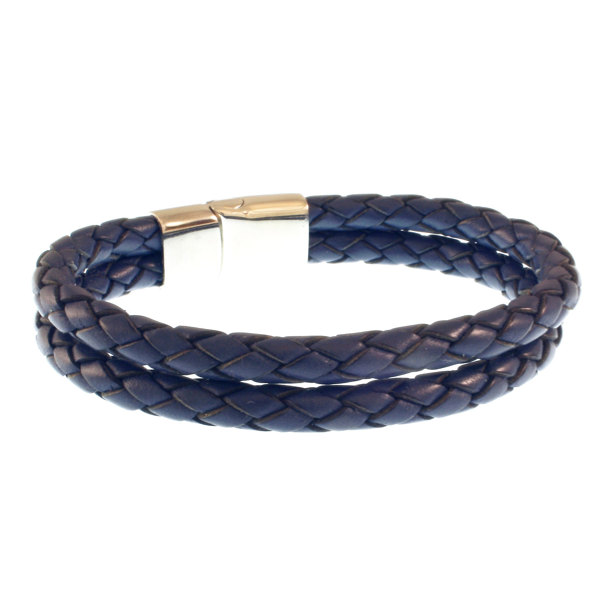 Leder-Armband-Herren-Tarifa-blau-geflochten-Edelstahlverschluss-hinten-wavepirate-shop-f