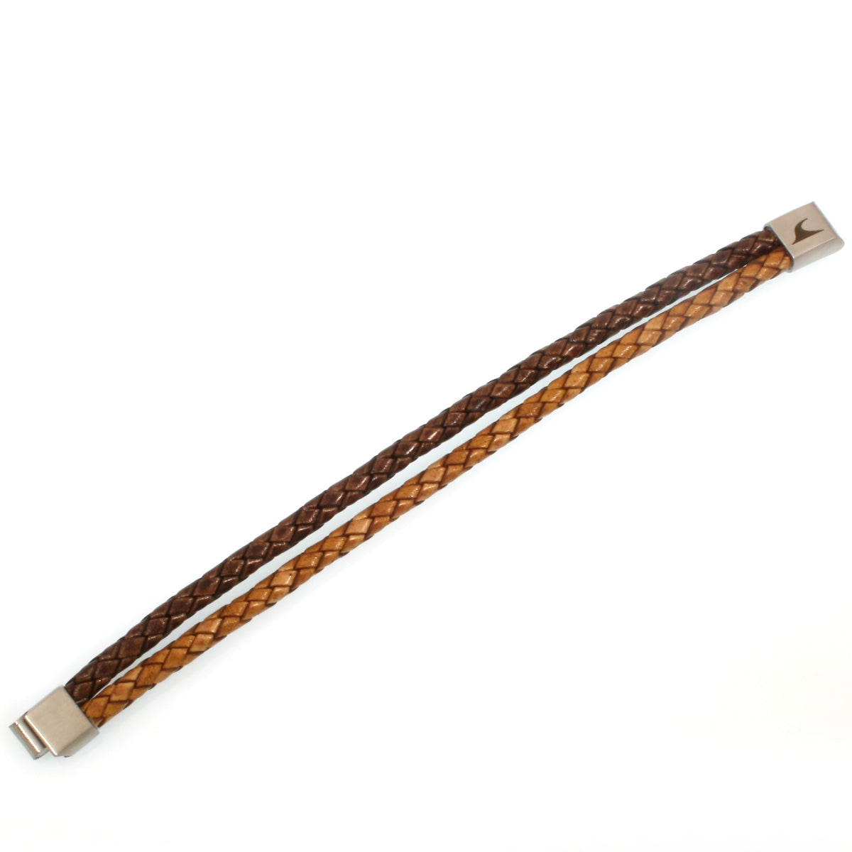 Leder-Armband-Herren-Tarifa-braun-cognac-geflochten-Edelstahlverschluss-detail-wavepirate-shop-f