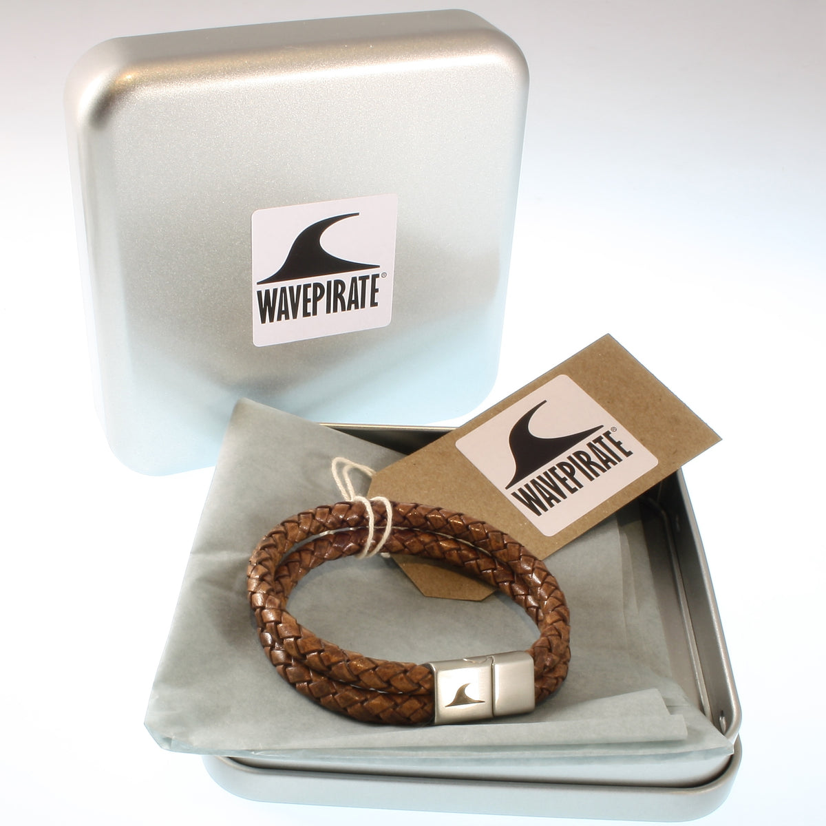Leder-Armband-Herren-Tarifa-cognac-geflochten-Edelstahlverschluss-geschenkbox-wavepirate-shop-f